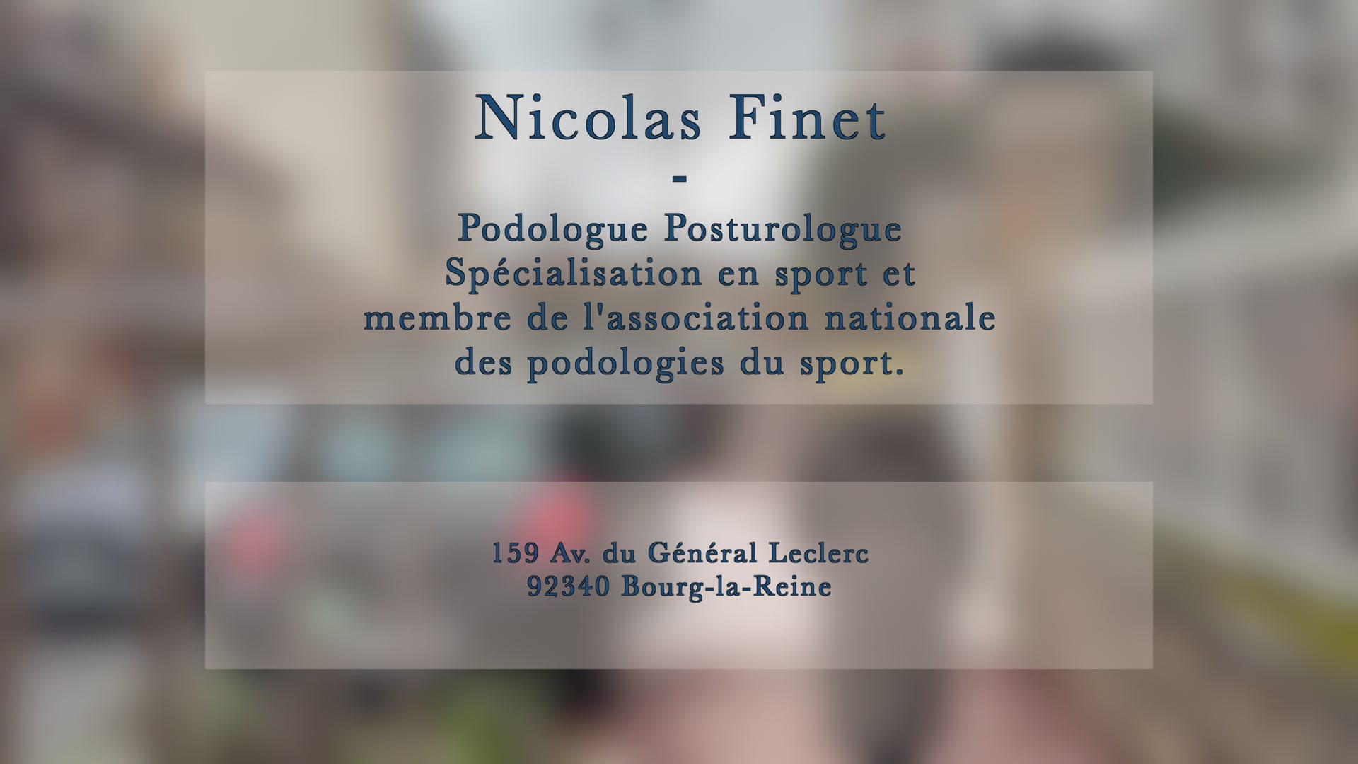 Aperçu du cabinet de podologie